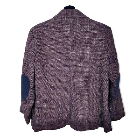 Vintage 70s Legends West Tweed Elbow Patch Jacket Large - Picture 4 of 11
